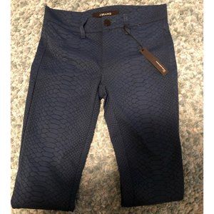 J Brand 815 Mid Rise Super Skinny Jeans Coated Green Python Size 25